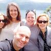 selfie of 5 people in Italy